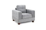 Load image into Gallery viewer, Gray armchair on a white background