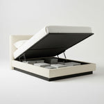 Load image into Gallery viewer, HavenRise Upholstered Hydraulic Bed with Storage
