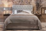 Load image into Gallery viewer, Serene Ottoman Premium Bed Frame – premium bed frame made in UAE by DunePine with upholstery finish.