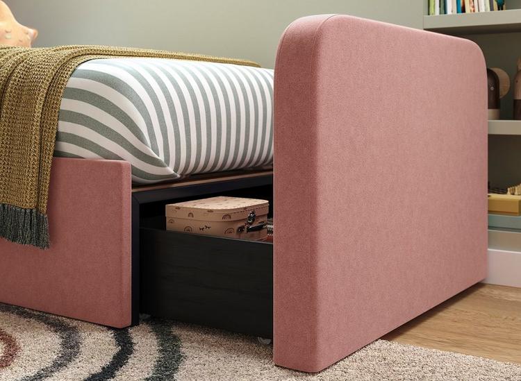 Kids Upholstered Bed Frame with Storage
