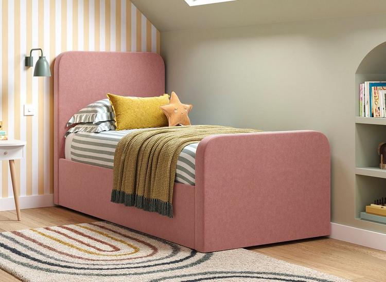 Kids Upholstered Bed Frame with Storage