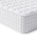 Load image into Gallery viewer, White quilted mattress on a white background