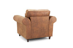 Load image into Gallery viewer, Brown armchair on a white background