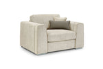 Load image into Gallery viewer, Beige armchair with a pillow on a white background