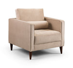 Load image into Gallery viewer, Beige armchair on a white background