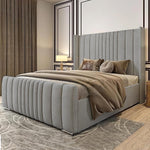 Load image into Gallery viewer, Cloud Modern Premium Bed Frame – premium bed frame made in UAE by DunePine with upholstery finish.