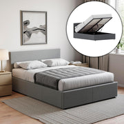 Veronica Premium Ottoman Bed Frame – premium bed frame made in UAE by DunePine with upholstery finish.