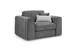 Load image into Gallery viewer, Gray upholstered chair with cushions on a white background