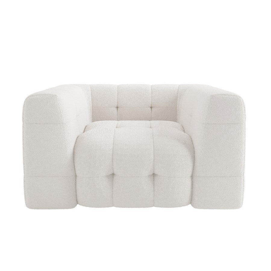 white sofa in a white background