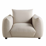 Load image into Gallery viewer, Beige armchair with a pillow on a white background