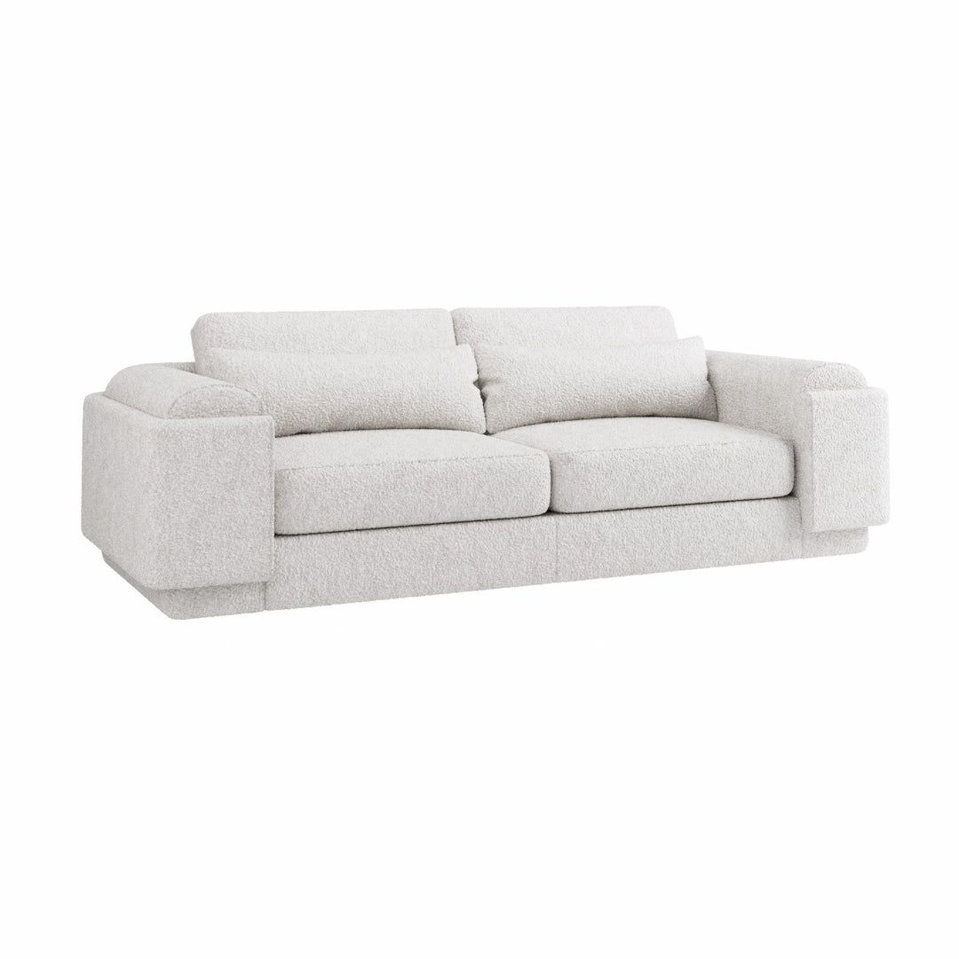 Gray sofa on a white background