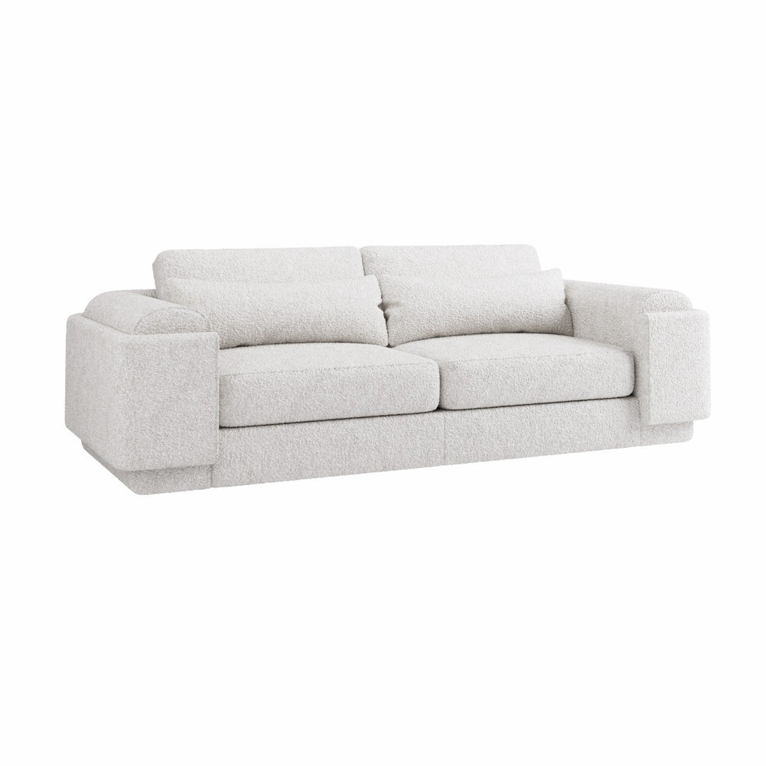 Gray sofa on a white background