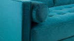 Load image into Gallery viewer, close up of Plush teal sofa