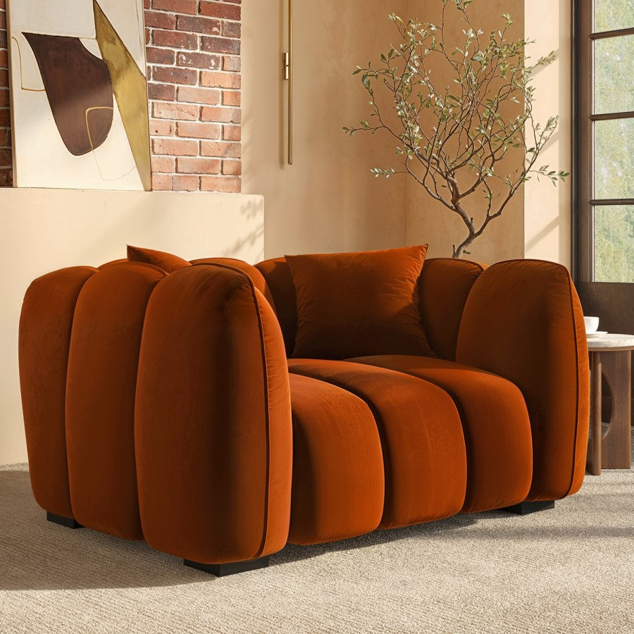 Marble Upholstered Fabric Armchair - Elegant upholstered fabric armchair by DunePine