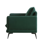 Load image into Gallery viewer, Green armchair on a white background