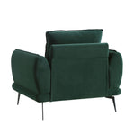 Load image into Gallery viewer, Green armchair on a white background