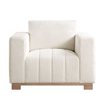 Load image into Gallery viewer, Beige armchair on a white background