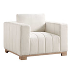 Load image into Gallery viewer, Beige armchair on a white background