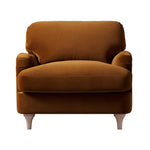 Load image into Gallery viewer, Brown armchair on a white background
