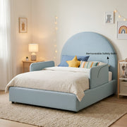 LittleNest Upholstered Kids Bed with Removable Side Rails