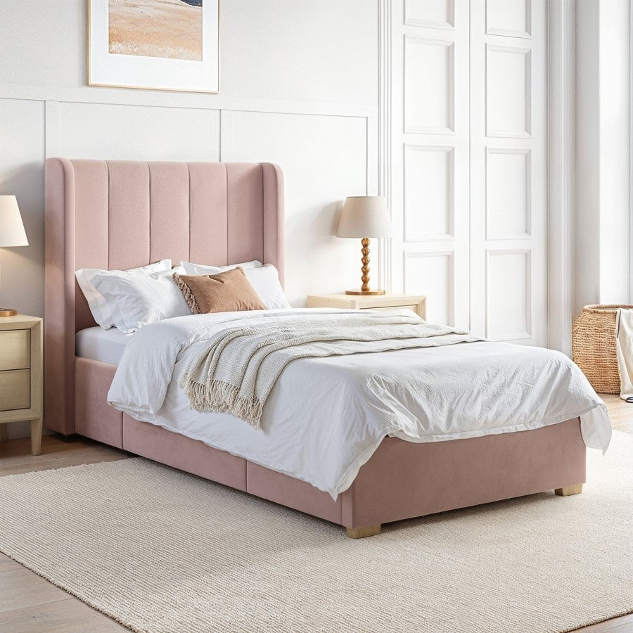 Single Bed Frame with Storage Drawer