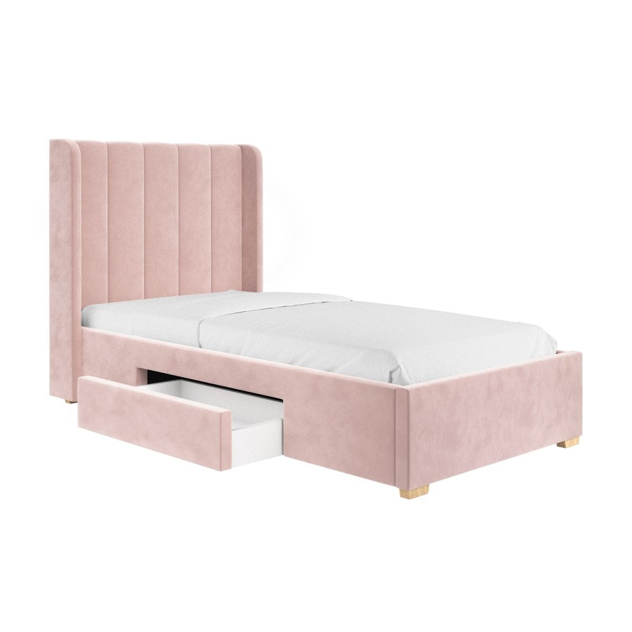 Single Bed Frame with Storage Drawer