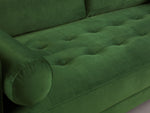 Load image into Gallery viewer, Green sofa with tufted cushions