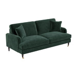 Load image into Gallery viewer, Dark Green Velvet 4 Seater Sofa sofa by DunePine - premium handmade upholstery available in UAE.