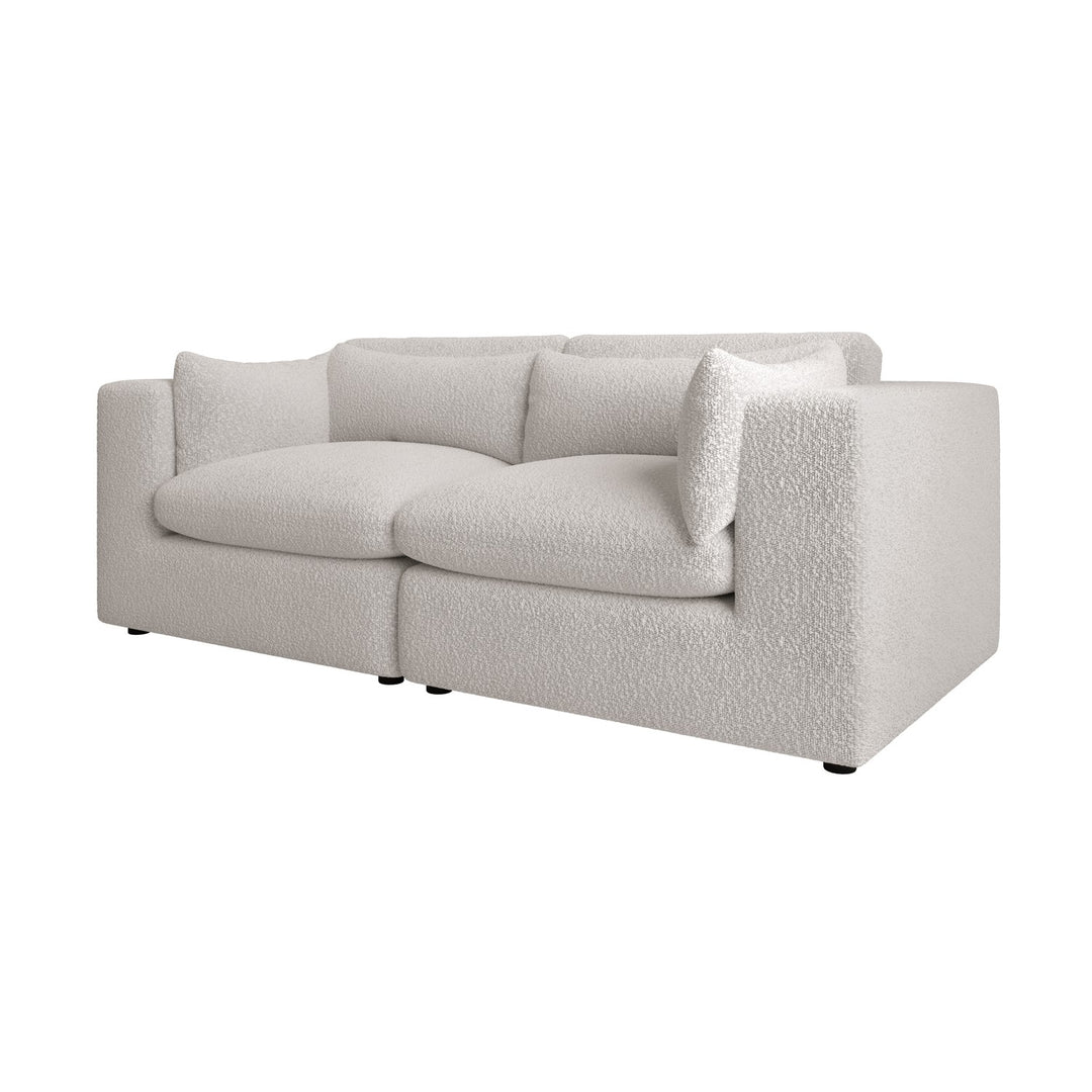 Beige Boucle 3 Seater Sofa sofa by DunePine - premium handmade upholstery available in UAE.