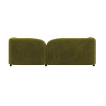 Load image into Gallery viewer, Olive Green Velvet Curved 3 Seater Cloud Sofa sofa by DunePine - premium handmade upholstery available in UAE.