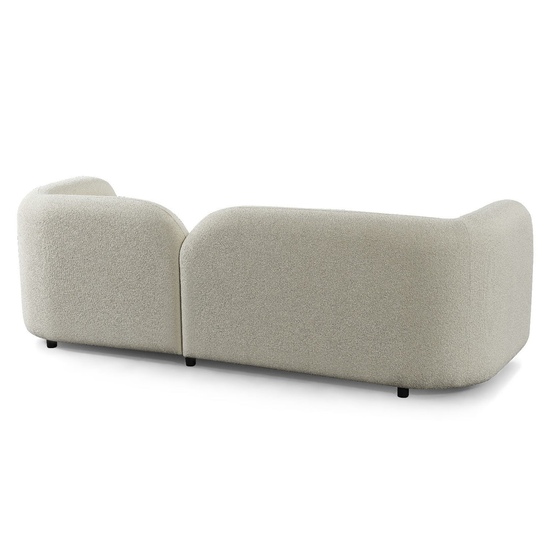 Cream Boucle Curved 3 Seater Cloud Sofa sofa by DunePine - premium handmade upholstery available in UAE.