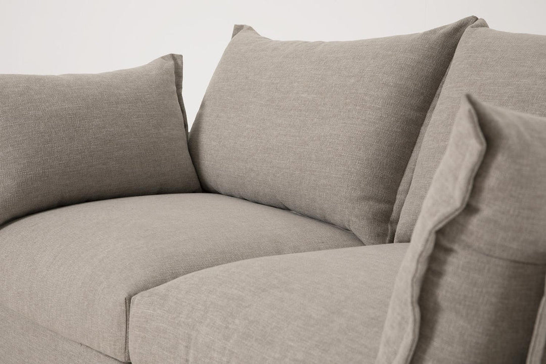 Florence 2-Seater Left Chaise Sofa - modern 2-seater chaise sofa with premium fabric, handcrafted by Dunepine, Dubai