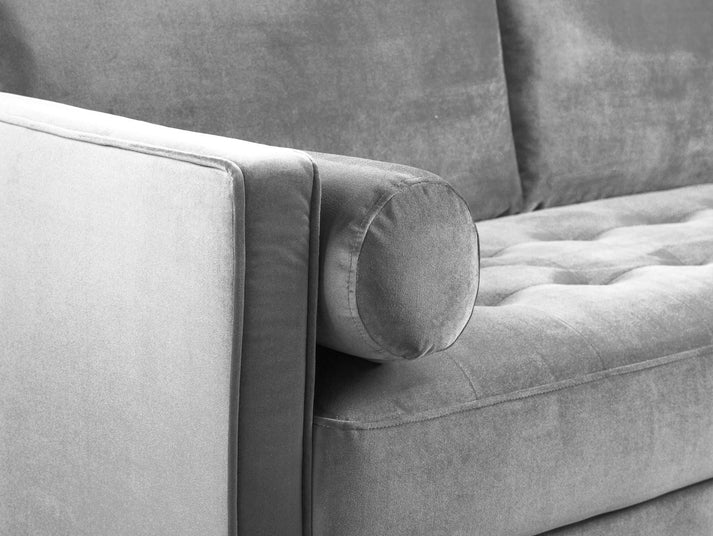 Velora Sofa Plush Grey Sofa in 4, Seater - DunePine UAE