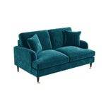 Load image into Gallery viewer, Teal Velvet 2 Seater Sofa sofa by DunePine - premium handmade upholstery available in UAE.