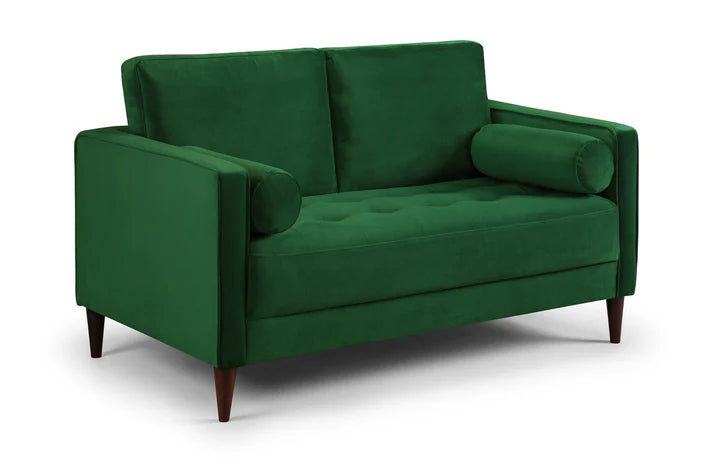 Velora Sofa Plush Green Sofa in 2, Seater - DunePine UAE