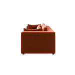 Load image into Gallery viewer, Burnt Orange Velvet 3 Seater Sofa sofa by DunePine - premium handmade upholstery available in UAE.