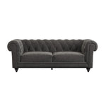 Load image into Gallery viewer, Grey Fabric Chesterfield 3 Seater Sofa sofa by DunePine - premium handmade upholstery available in UAE.