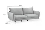 Load image into Gallery viewer, Lavard Sofa Plush Grey Sofa in 3, Seater - DunePine UAE