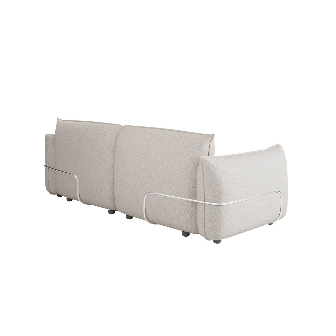 Beige Chenille 3 Seater Cloud Sofa sofa by DunePine - premium handmade upholstery available in UAE.