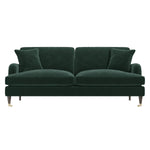 Load image into Gallery viewer, Dark Green Velvet 3 Seater Sofa sofa by DunePine - premium handmade upholstery available in UAE.