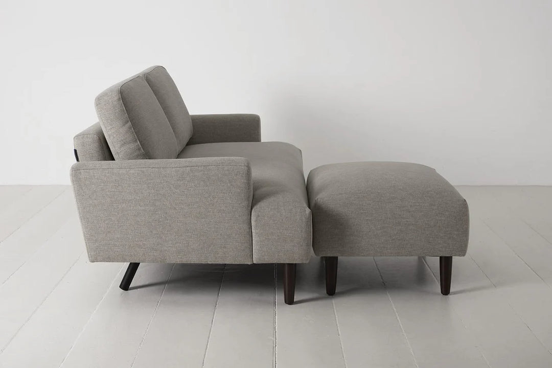 Bliss 2-Seater Left Chaise Sofa - modern 2-seater chaise sofa with premium fabric, handcrafted by Dunepine, Dubai