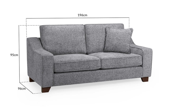 Elara Sofa Slate Sofa in 3, Seater - DunePine UAE
