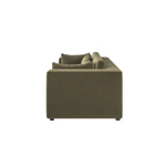 Load image into Gallery viewer, Khaki Green Velvet 3 Seater Sofa sofa by DunePine - premium handmade upholstery available in UAE.