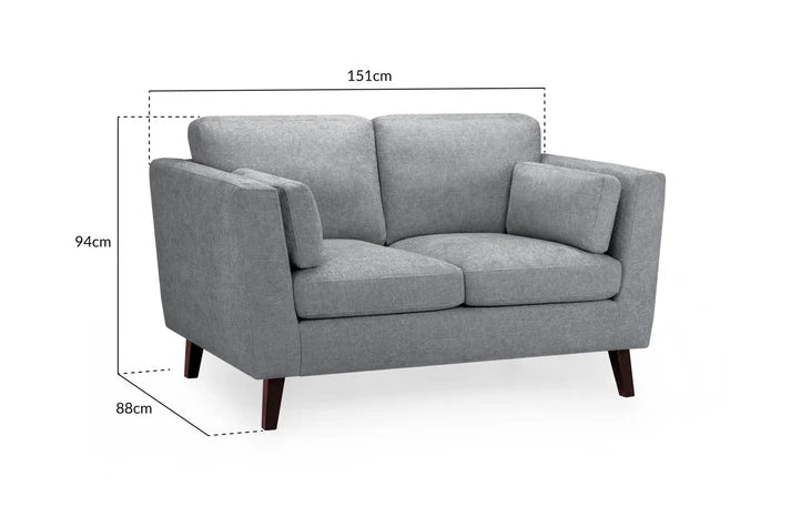 Ardent Sofa Grey Sofa in 2, Seater - DunePine UAE