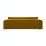Load image into Gallery viewer, Yellow Velvet Curved 3 Seater Sofa sofa by DunePine - premium handmade upholstery available in UAE.
