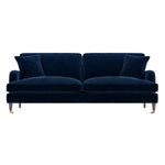 Load image into Gallery viewer, Navy Velvet 4 Seater Sofa sofa by DunePine - premium handmade upholstery available in UAE.