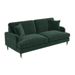 Load image into Gallery viewer, Dark Green Velvet 3 Seater Sofa sofa by DunePine - premium handmade upholstery available in UAE.