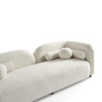 Load image into Gallery viewer, Cream Boucle Curved 3 Seater Cloud Sofa sofa by DunePine - premium handmade upholstery available in UAE.