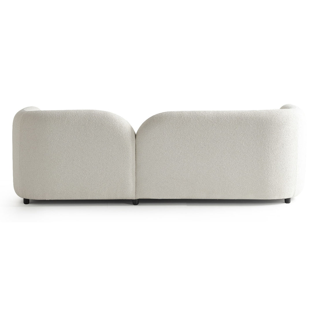Cream Boucle Curved 3 Seater Cloud Sofa sofa by DunePine - premium handmade upholstery available in UAE.