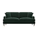 Load image into Gallery viewer, Dark Green Velvet 4 Seater Sofa sofa by DunePine - premium handmade upholstery available in UAE.